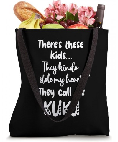 Hawaii Hawaiian Grandma Grandmother These Kids Call Me Kuku Tote Bag $12.90 Totes