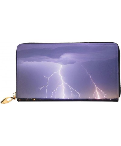 Lightning Storm&*Women'S Zipped Wallet With Multiple Card Slots. With Zipped Coin Pocket. $27.09 Wallets