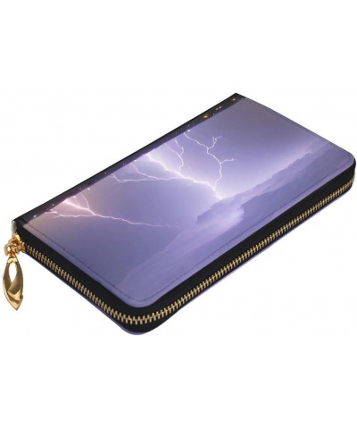 Lightning Storm&*Women'S Zipped Wallet With Multiple Card Slots. With Zipped Coin Pocket. $27.09 Wallets