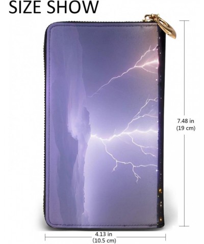 Lightning Storm&*Women'S Zipped Wallet With Multiple Card Slots. With Zipped Coin Pocket. $27.09 Wallets