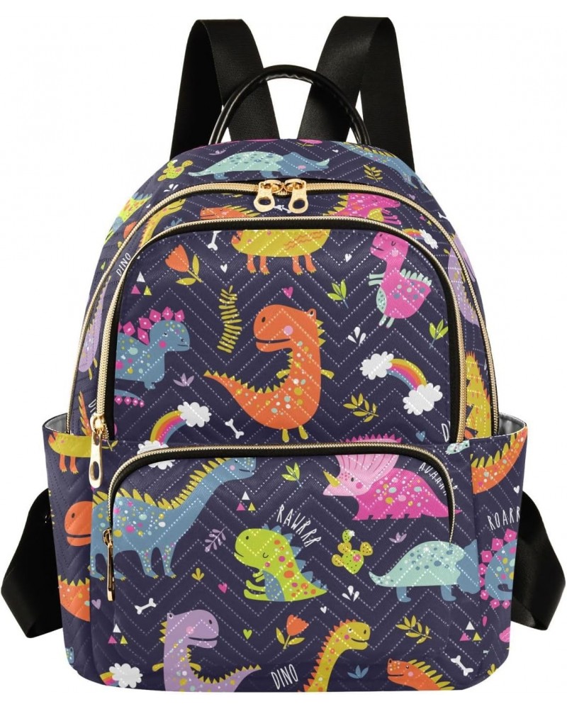 Dinosaurs Fashion Backpack Purse for Women Multipurpose Casual Daypack with Multi Pockets & Secured Zipper Ladies Handbag for...