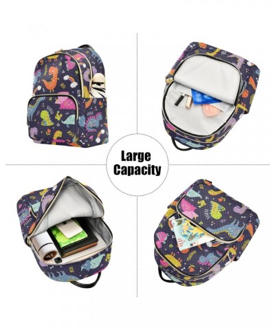 Dinosaurs Fashion Backpack Purse for Women Multipurpose Casual Daypack with Multi Pockets & Secured Zipper Ladies Handbag for...