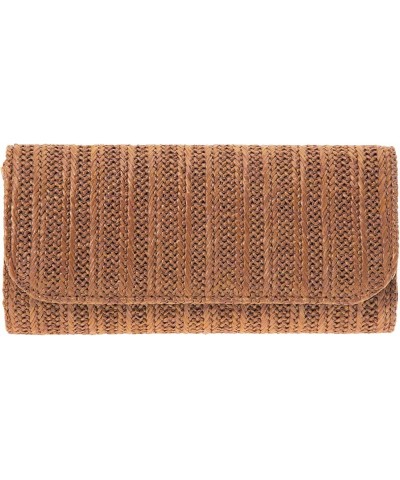 Natural Straw Flat Clutch Tan1 $19.22 Clutches