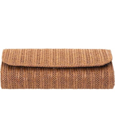 Natural Straw Flat Clutch Tan1 $19.22 Clutches