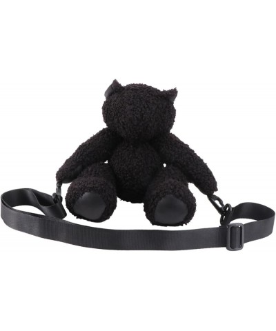 2 Pcs Plush Victory Bear Bag Mini Crossbody Bags Toys Single-shoulder Bag De Porristas Mini Crossbody Black $9.43 Crossbody Bags