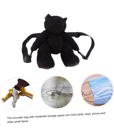 2 Pcs Plush Victory Bear Bag Mini Crossbody Bags Toys Single-shoulder Bag De Porristas Mini Crossbody Black $9.43 Crossbody Bags