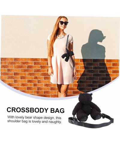 2 Pcs Plush Victory Bear Bag Mini Crossbody Bags Toys Single-shoulder Bag De Porristas Mini Crossbody Black $9.43 Crossbody Bags