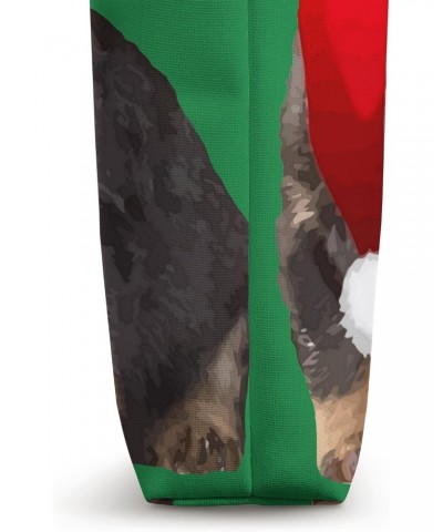 Christmas Rottweilers Wearing Festive Holiday Hats Tote Bag $12.45 Totes