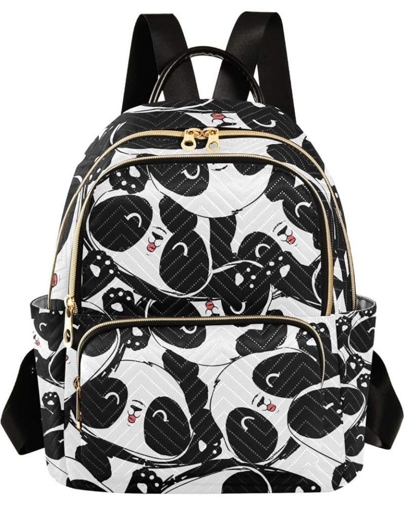 Women Backpack Panda Cute Anti-Theft Travel Backpack with Luggage Belt Lightweight Handbag Lady Purse Roomy Double Zipper Wee...