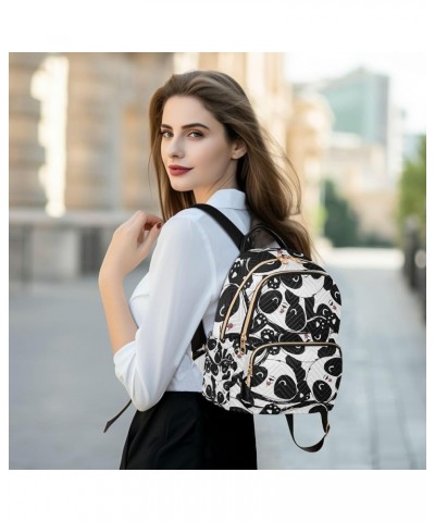 Women Backpack Panda Cute Anti-Theft Travel Backpack with Luggage Belt Lightweight Handbag Lady Purse Roomy Double Zipper Wee...