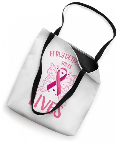 Breast Cancer Butterfly Pink Ribbon Chemo Fight Awareness Tote Bag $15.57 Totes