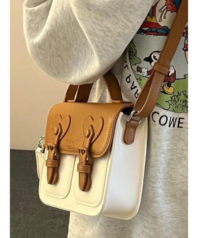 Vintage Crossbody Messenger Bag Cute Cambridge Bag Work Cross-body Bag Satchel Purse Handbag Brown $14.64 Satchels