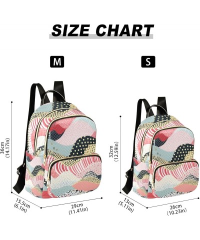 Mini Backpack Purse for Women, Pink Gold Black Stripes Travel Bag Casual Daypack Shoulder Bag Medium $16.95 Backpacks