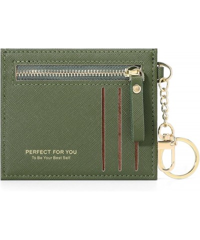 Women's Small Compact Zipper Card Case， Pocket Wallet，Mini Change/Coin Purse (blue) green $7.87 Wallets