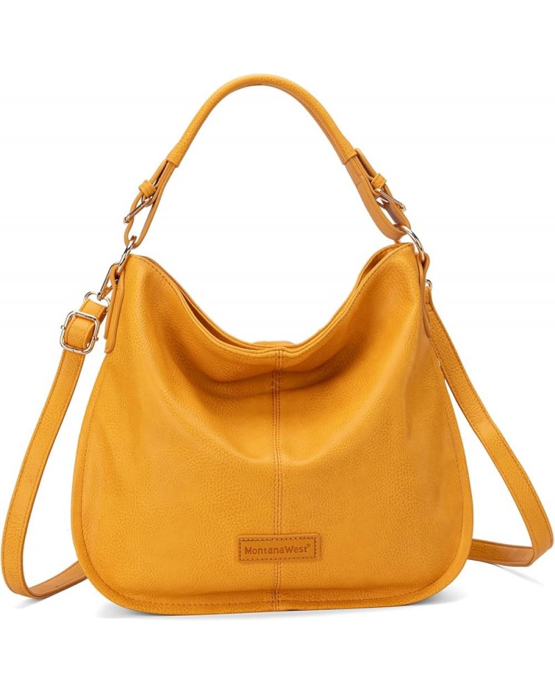 Hobo Bags for Women Shoulder Purses and Handbags Classic Lemon Yellow $12.76 Totes