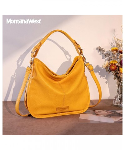 Hobo Bags for Women Shoulder Purses and Handbags Classic Lemon Yellow $12.76 Totes