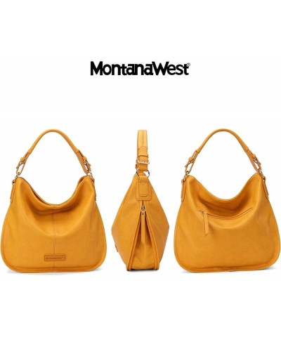 Hobo Bags for Women Shoulder Purses and Handbags Classic Lemon Yellow $12.76 Totes