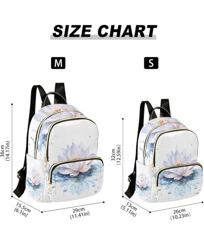 Small Backpack Purse for Women, Lotus Water Travel Bag Casual Daypack Shoulder Bag Small $14.76 Backpacks