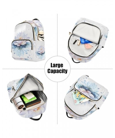 Small Backpack Purse for Women, Lotus Water Travel Bag Casual Daypack Shoulder Bag Small $14.76 Backpacks