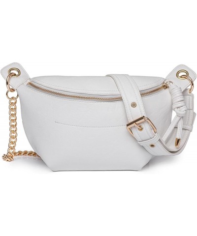 Chest Sling Bag Crossbody Bags for Women Ultra-light Shoulder Bag White $18.47 Shoulder Bags