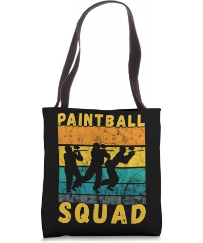 Paintball Squad Retro Vintage Sunset Paintball Team Tote Bag $10.47 Totes