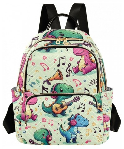 Mini Backpack Purse for Women, Dinosaur Seamless Patterns for Music Travel Bag Casual Daypack Shoulder Bag Medium $18.55 Back...