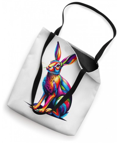 Colorful Pop Art Jackrabbit Jackrabbits Tote Bag $10.56 Totes