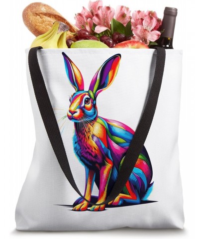 Colorful Pop Art Jackrabbit Jackrabbits Tote Bag $10.56 Totes