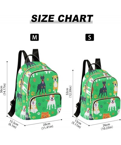 Travel Backpack Purse for Women Fashion Anti-theft Work Casual Cute Paw Print Dogs Daypack Shoulder Bag Medium Size Medium $1...