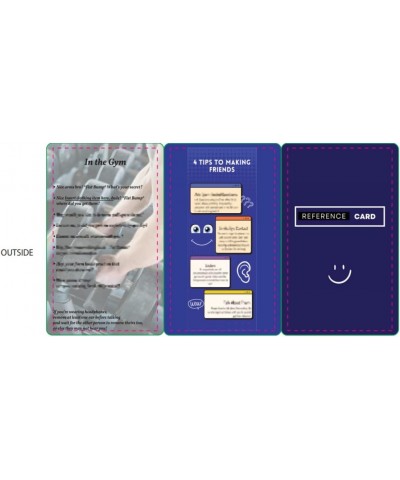 Social Skills Tri Fold Laminated Paper Wallet Card $7.53 Wallets