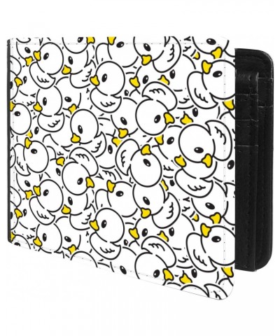 Unique Desige Pattern - Cute Baby Duck Wallpaper, Slim Front Pocket Wallet Billfold RFID Blocking $12.09 Wallets