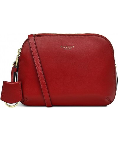 London Dukes Place Multi-Compartment Leather Bag Poinsettia $46.87 Crossbody Bags