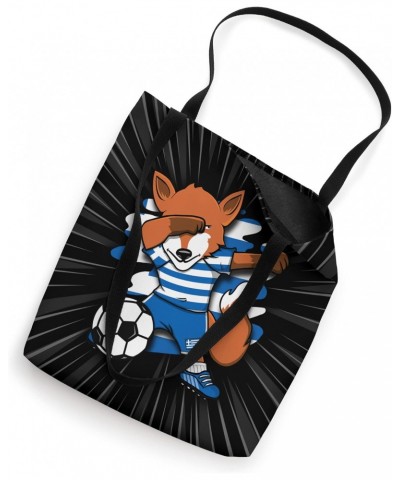 Dabbing Fox - Greece Soccer Fans Jersey Greek Football Fan Tote Bag $11.98 Totes