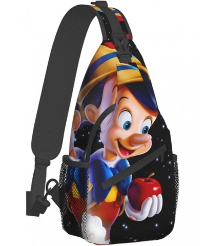 Crossbody Chest Bag Pinocchios Sling Backpack Shoulder Bag Waist Bags Travel Hiking Sport Daypack Wallet for Men Women $17.27...