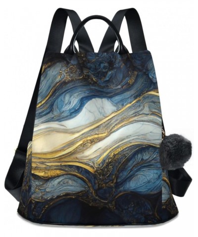 Women Fashion Backpack - Art Marble Painting, Anti Theft Casual Daypack Shoulder Bag Purse for Travel Work 15 inches $16.81 B...