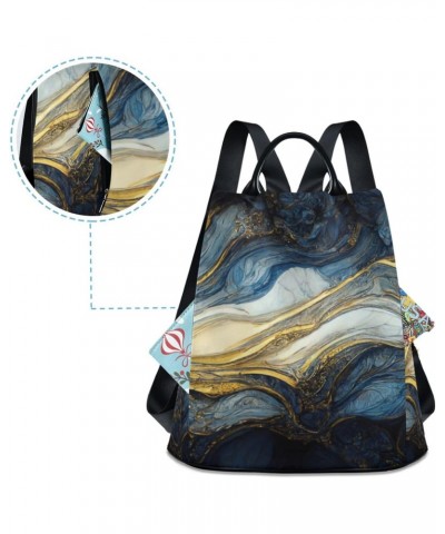 Women Fashion Backpack - Art Marble Painting, Anti Theft Casual Daypack Shoulder Bag Purse for Travel Work 15 inches $16.81 B...