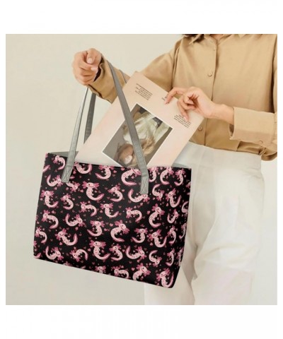 Handbags for Women Large Fashion Purse Gifts for Mom Lover and Friends Cute Axolotl $28.49 Totes