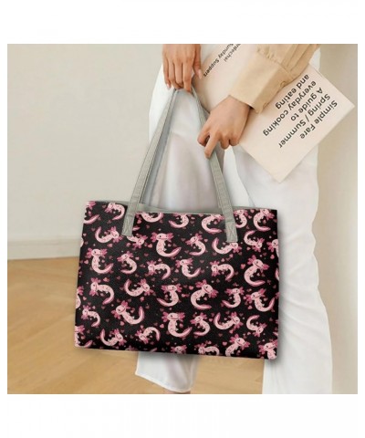 Handbags for Women Large Fashion Purse Gifts for Mom Lover and Friends Cute Axolotl $28.49 Totes