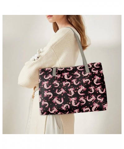 Handbags for Women Large Fashion Purse Gifts for Mom Lover and Friends Cute Axolotl $28.49 Totes