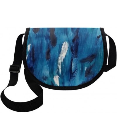 Women Small Tote Bag Van Gogh Starry Night Modern Abstract Aesthetic Colorful Casual Satchel Pack Semi Circle Bag Navy Stain ...