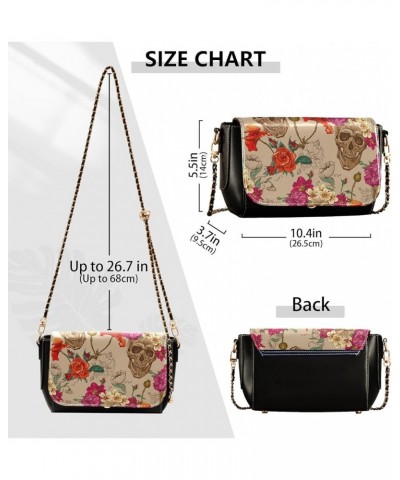 Crossbody Bags for Women Trendy Women's Black Shoulder Bag Small PU Leather Flap Cross Body Bag Handbags Pattern1 $24.18 Cros...