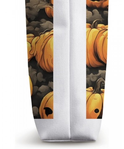 A White Ghost In The Jack O Lantern Patch Tote Bag $11.75 Totes