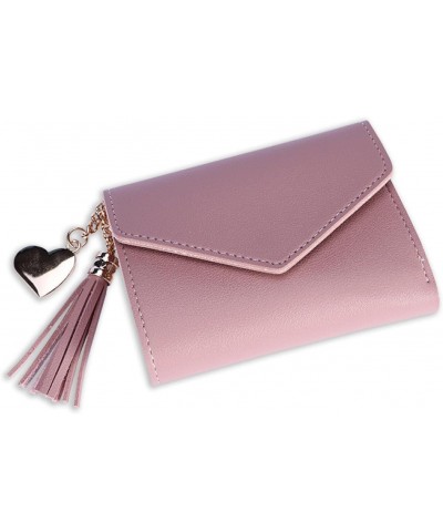 Small Women's Wallet, Three Fold Wallet, PU Leather Card Holder Checkbook Organizer $8.88 Wallets