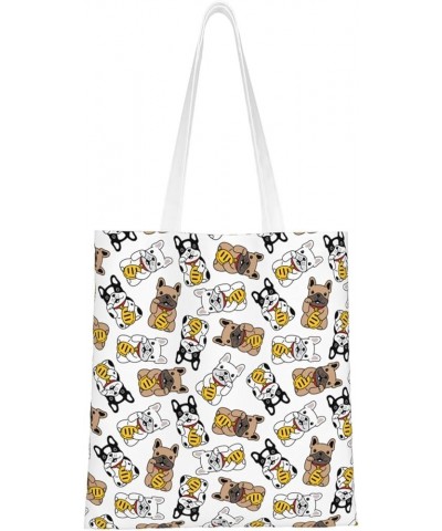 Kitten Calico Icon Guitar Ukulele Single Shoulder Fashion Canvas Tote Shopping Bags Handbags For Men And Women Lucky Dog $10....