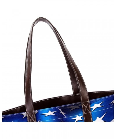 The Tote Bag For Women,Tote Bag With Zipper,Canvas Tote Bag,4th of July Flag Stripes Handbags $21.42 Totes