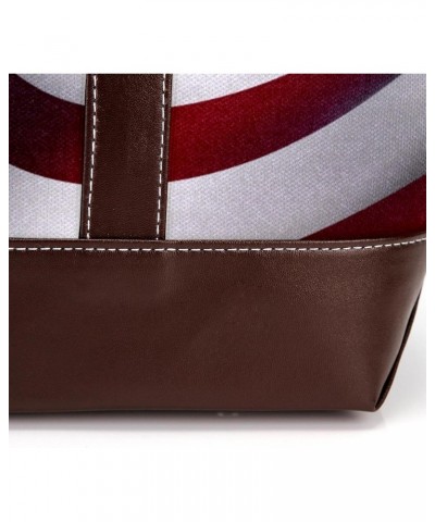 The Tote Bag For Women,Tote Bag With Zipper,Canvas Tote Bag,4th of July Flag Stripes Handbags $21.42 Totes