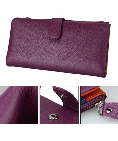 Leather Womens Wallets, Leather Buckle Long Wallets, Clutch Bags, ID Bags, Collar Pockets Color 9 $26.49 Wallets