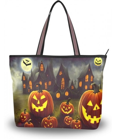 Women's Large Medium Size Handbag Shoulder Bag Handbag Casual Tote Soft Tote Shoulder Bag Big Capacity Handbag Halloween Pump...