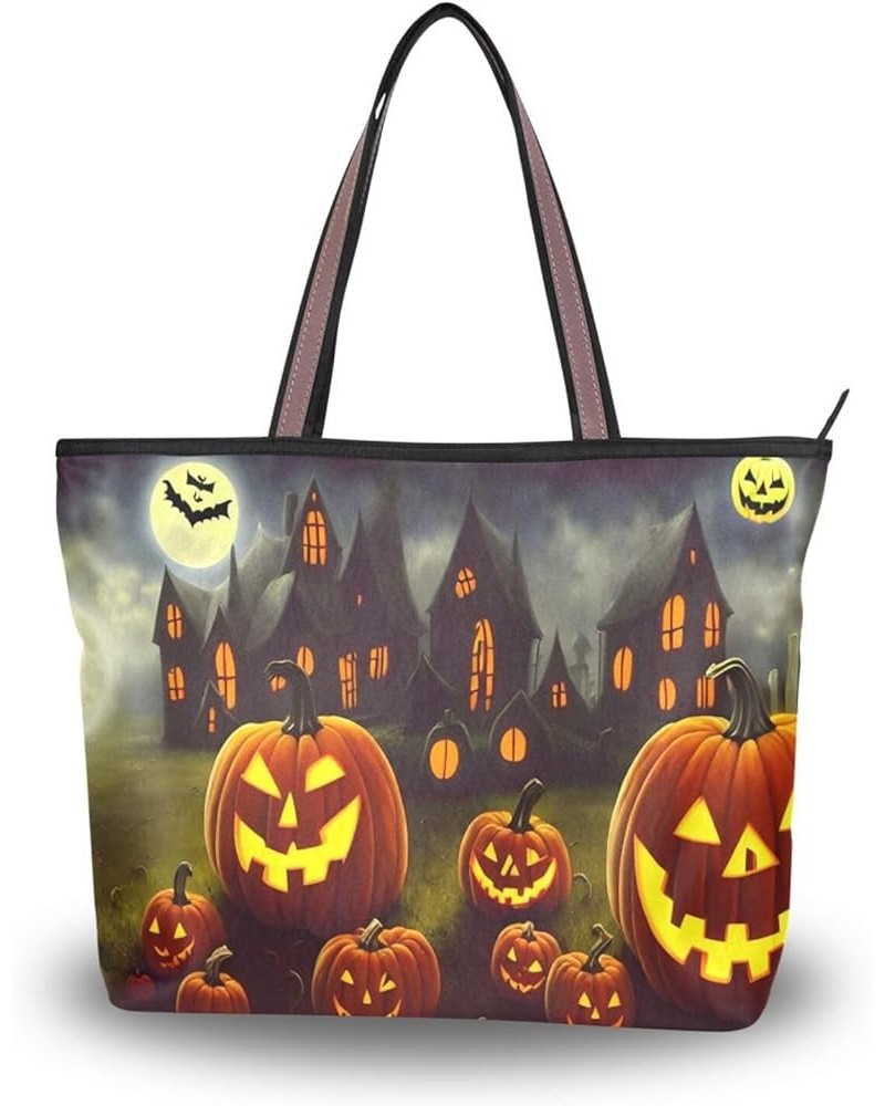 Women's Large Medium Size Handbag Shoulder Bag Handbag Casual Tote Soft Tote Shoulder Bag Big Capacity Handbag Halloween Pump...