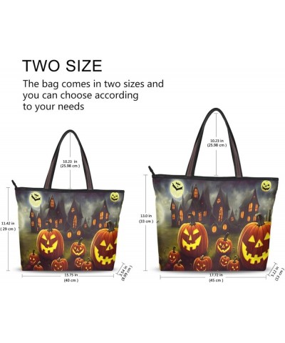 Women's Large Medium Size Handbag Shoulder Bag Handbag Casual Tote Soft Tote Shoulder Bag Big Capacity Handbag Halloween Pump...